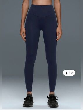 Oysho Navy Blue Comfortlux high-waisted ankle-length leggings Size M